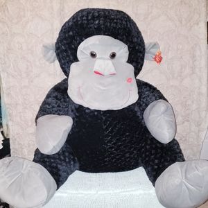 Giant Plush Valentine Gorilla 4' x 4' NWT